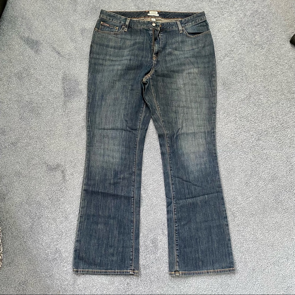 LL Bean jeans bootcut size 16 EUC